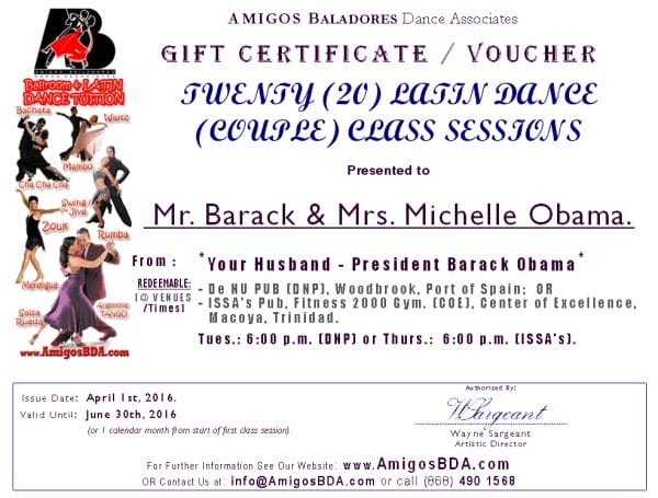 Amigos Bailadores Gift Voucher and Class Coupons